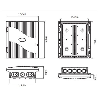 SCP Low Voltage Media Enclosure Kit, 18 In.